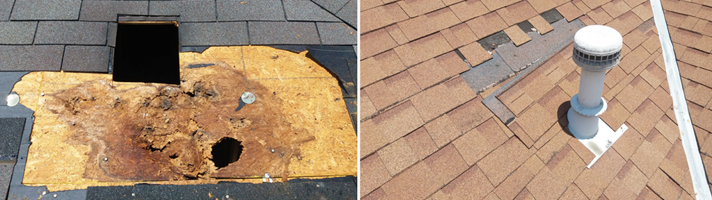 rotten wood repair, rotten wood roof repair